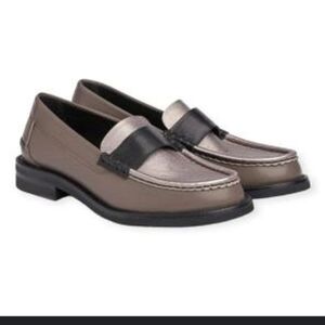 PEDRO GARCIA Stina Loafer In Fossil Colorway Leather Size 8 Taupe